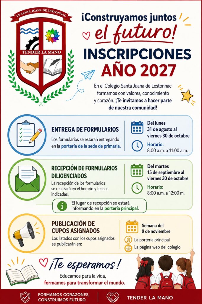 Inscripciones abiertas